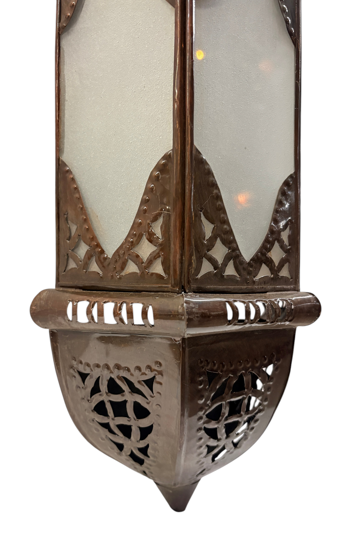 Domed Cast Zinc Sconce with Hinged Door