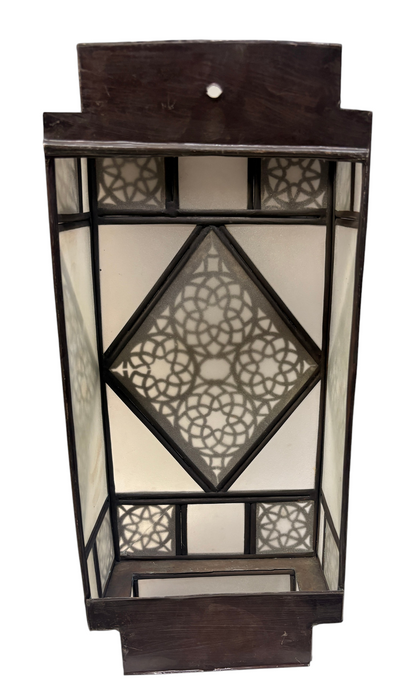 Art Deco Cast Zinc Panel Sconce