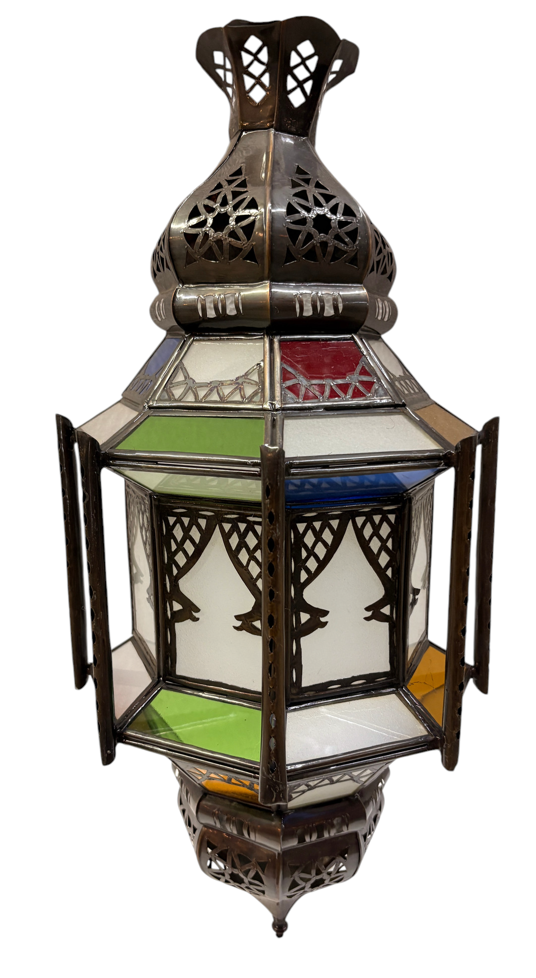 Ornate Cast Zinc Lantern Sconce