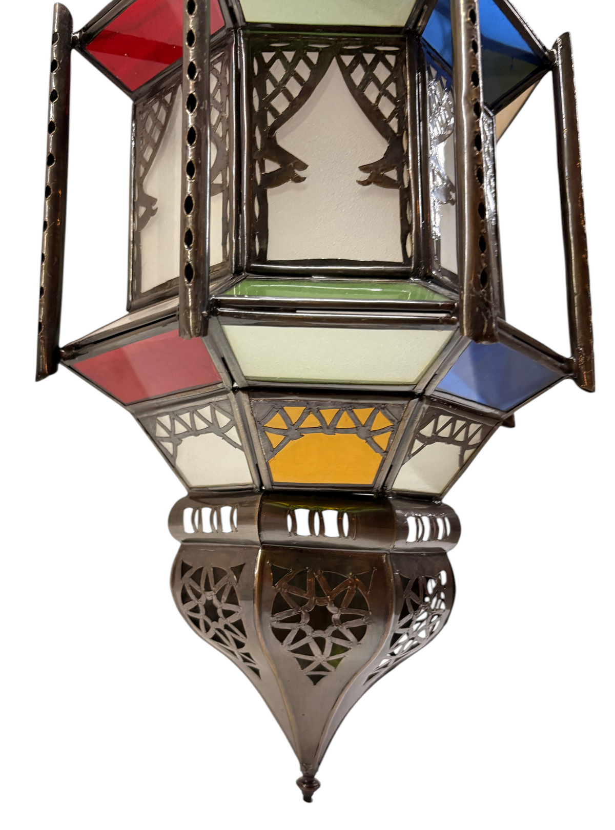 Ornate Cast Zinc Lantern Sconce
