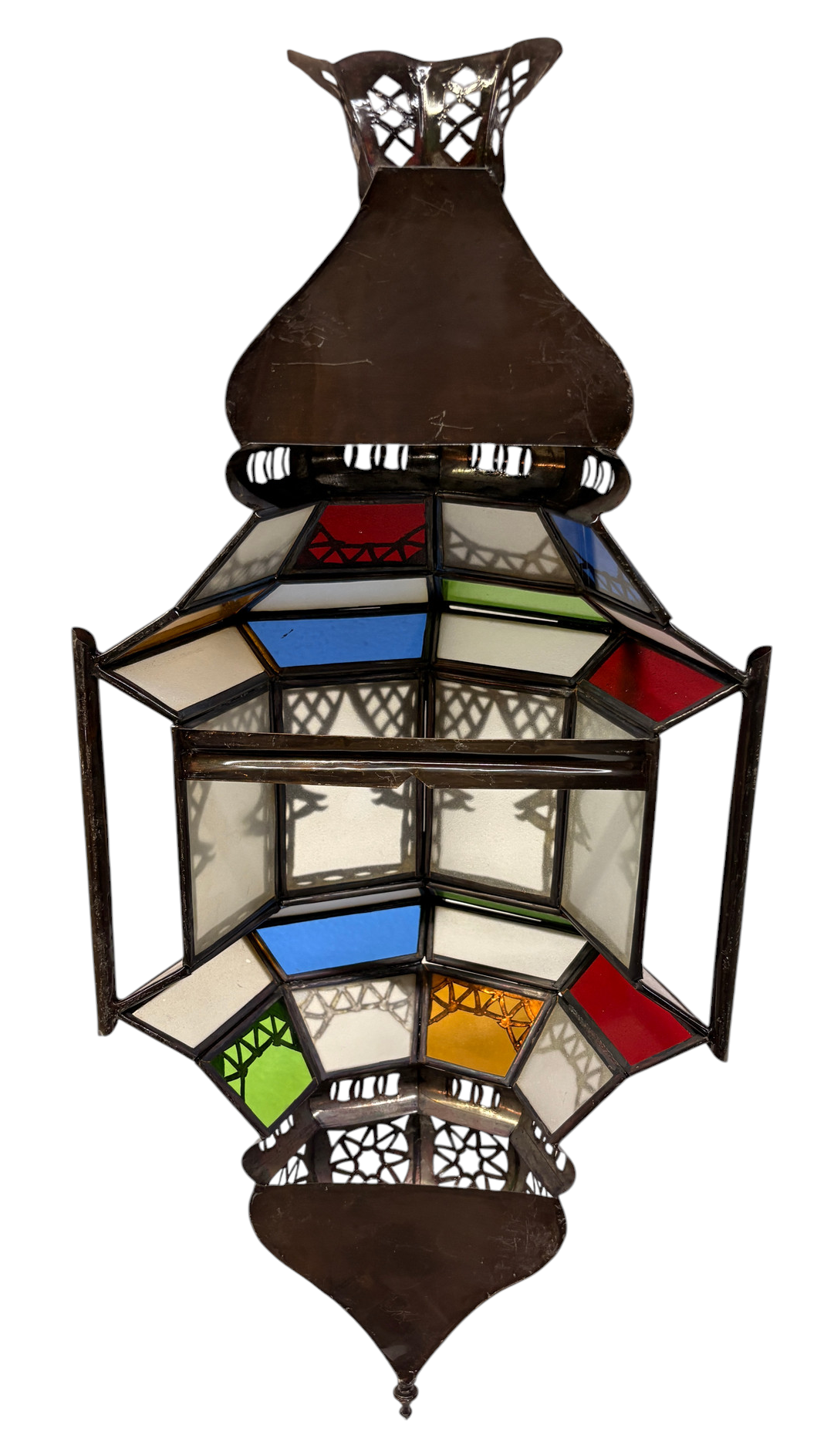 Ornate Cast Zinc Lantern Sconce