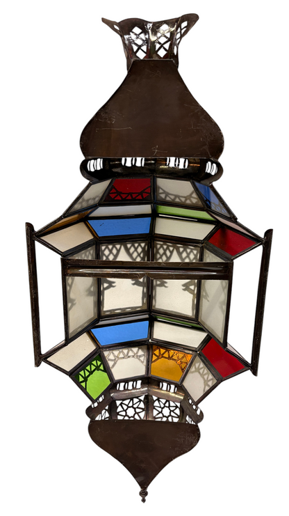 Ornate Cast Zinc Lantern Sconce