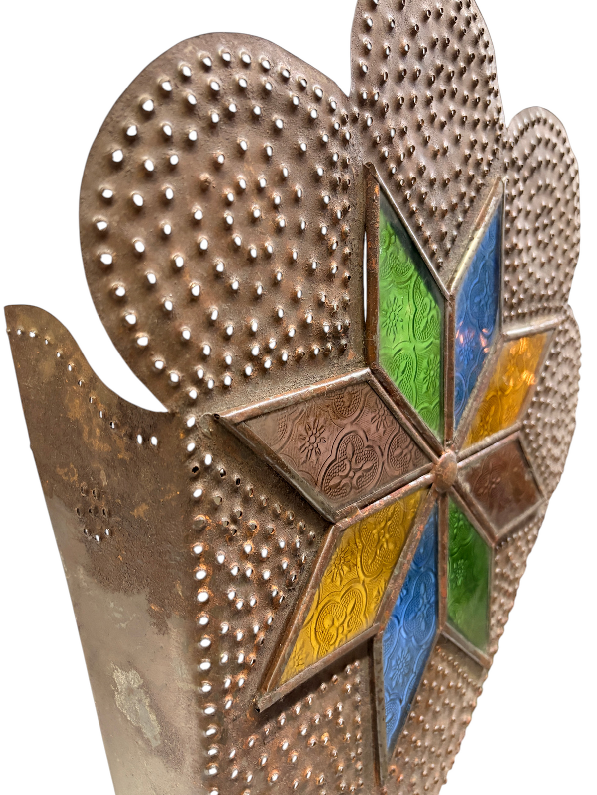 Flower-Shaped Star Glass Sconce