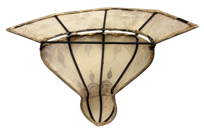Dyed Henna Sconce with Etched Roof Panel