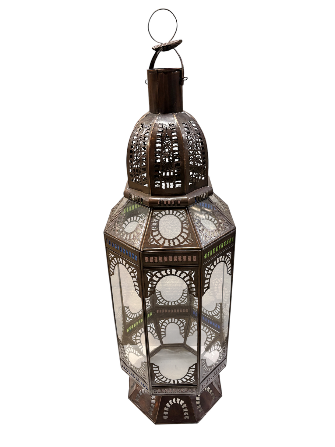 Large Floor Lamp with Clear Glass
