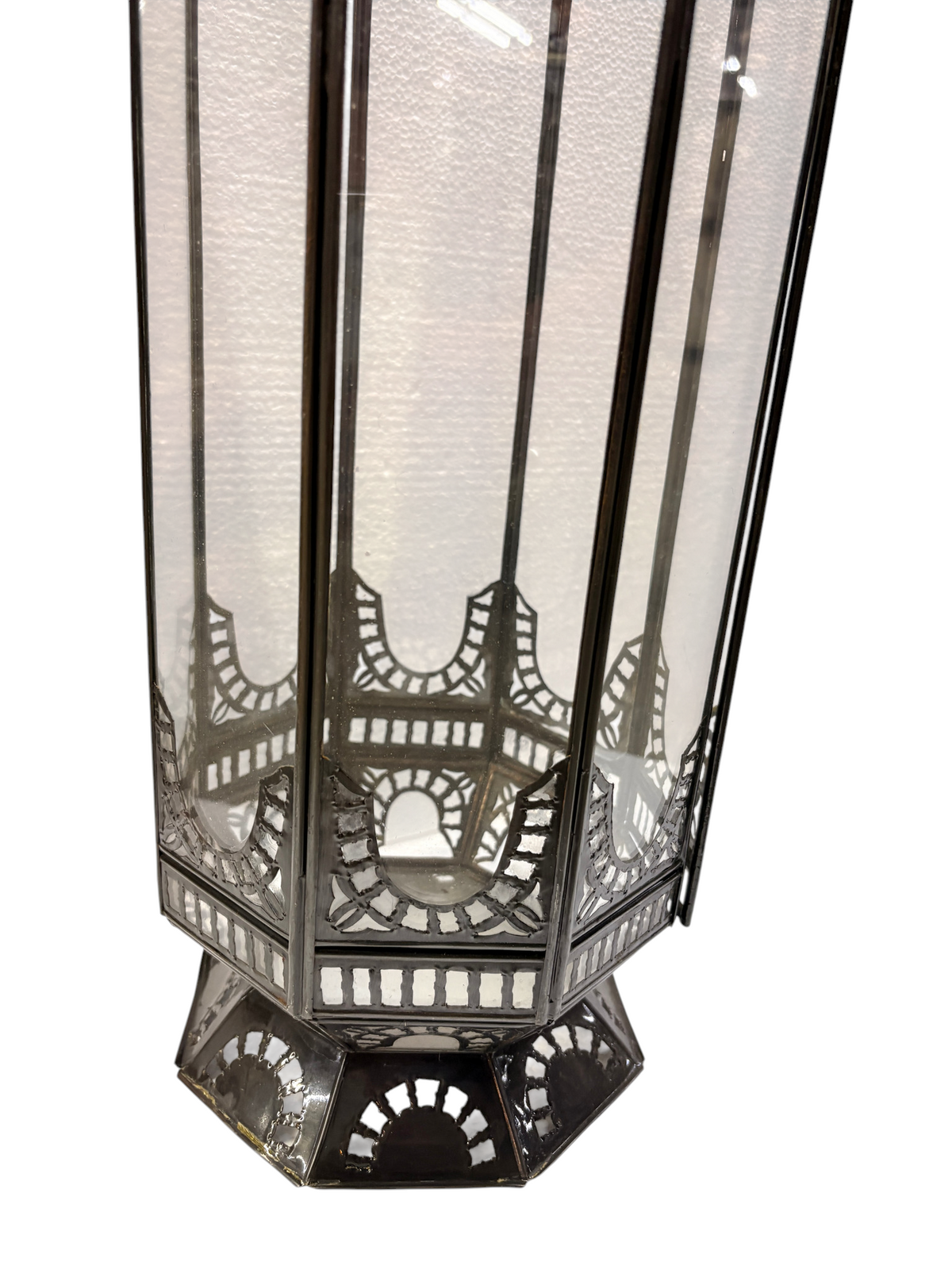 Tall Standing Lantern with Clear Glass