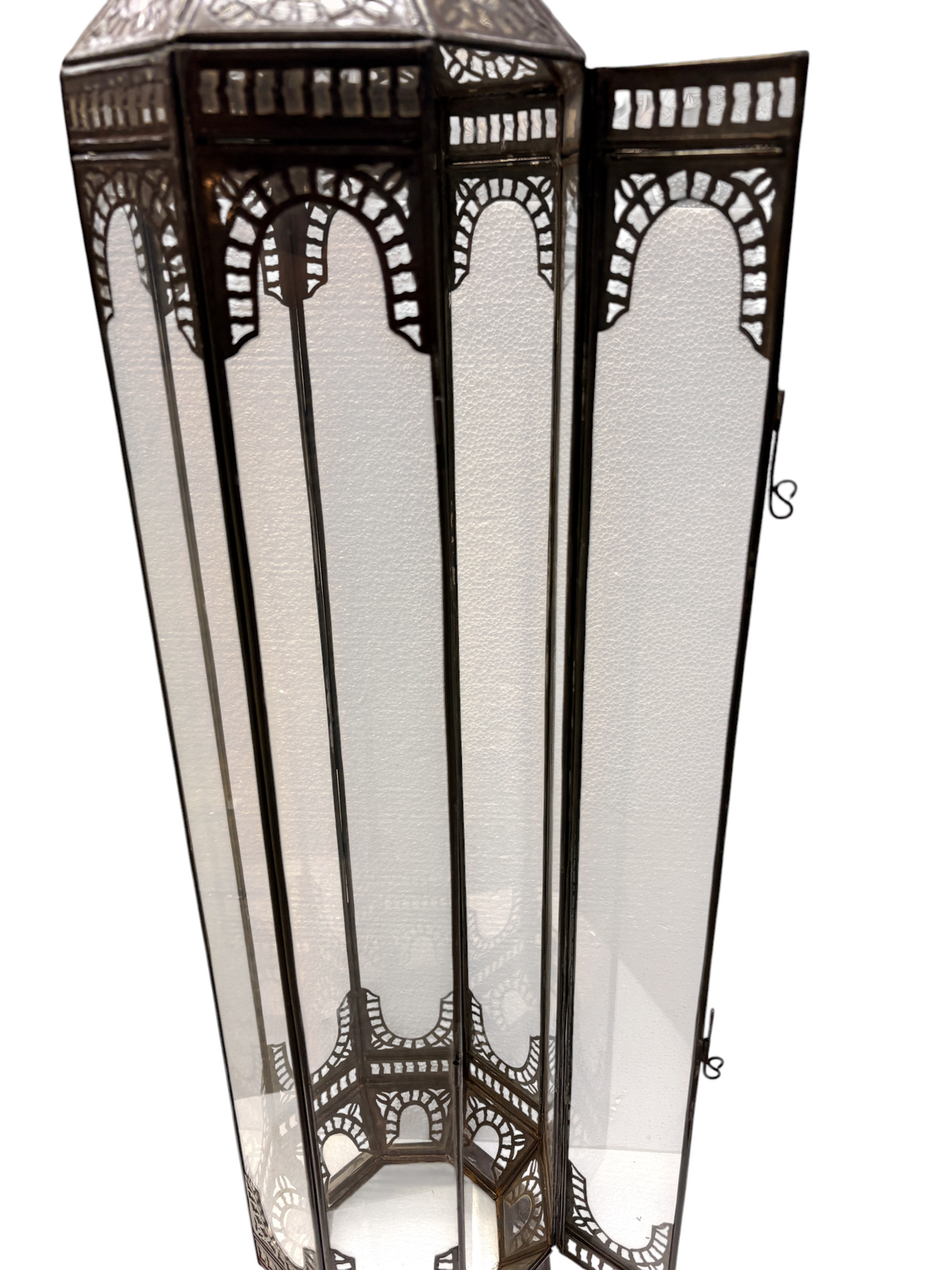 Tall Standing Lantern with Clear Glass
