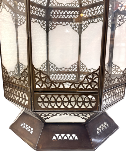 Teardrop Hanging Lantern with Clear Glass