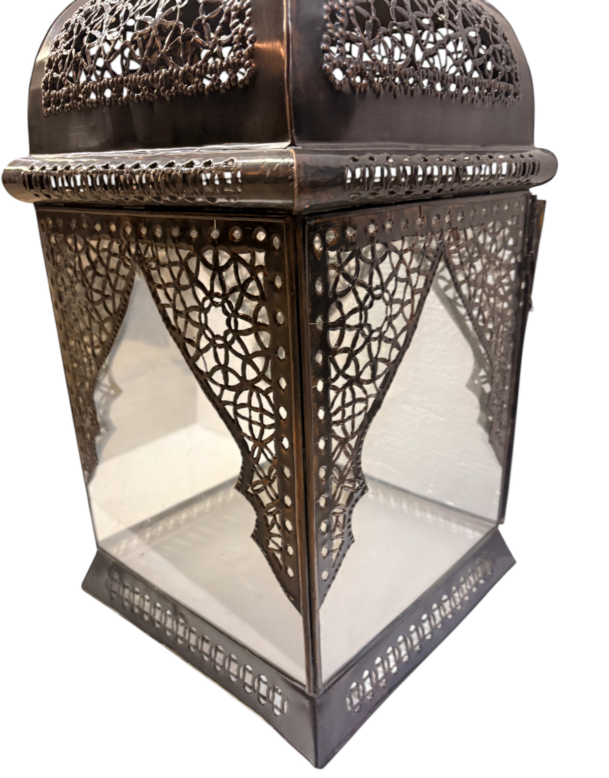 Pyramid Lantern with Clear Glass