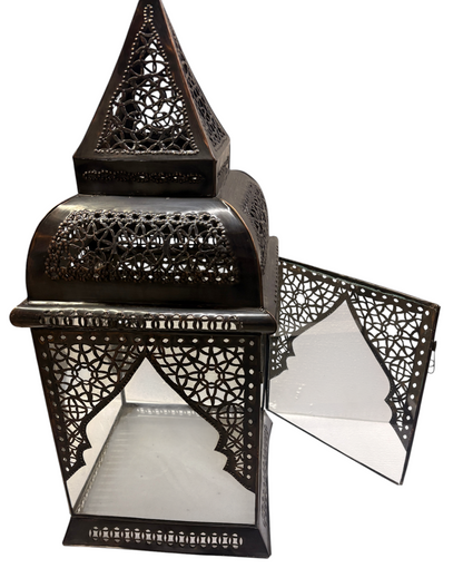 Pyramid Lantern with Clear Glass