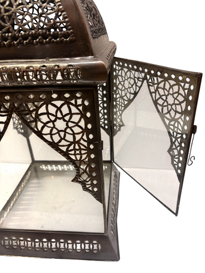 Pyramid Lantern with Clear Glass