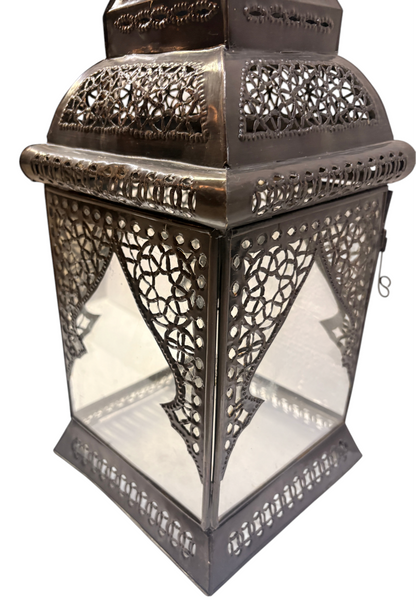 Pyramid Lantern with Clear Glass