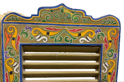 Hand Painted Cedar Screen Divider