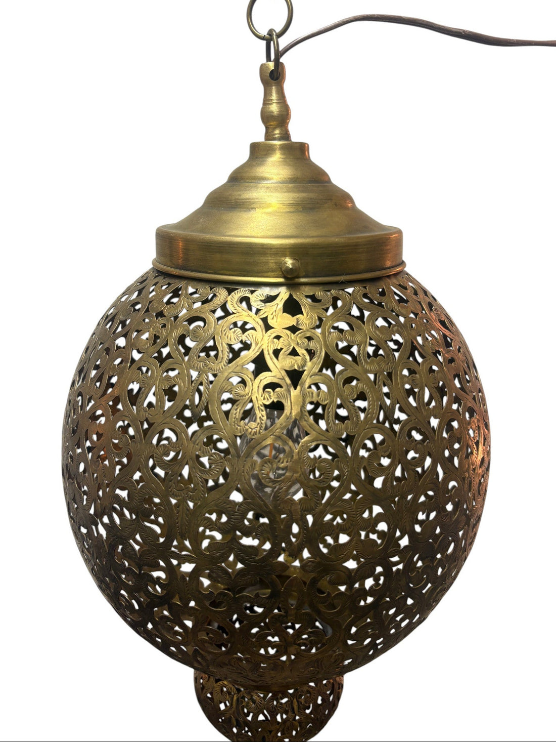 Brass Arabesque Lamp