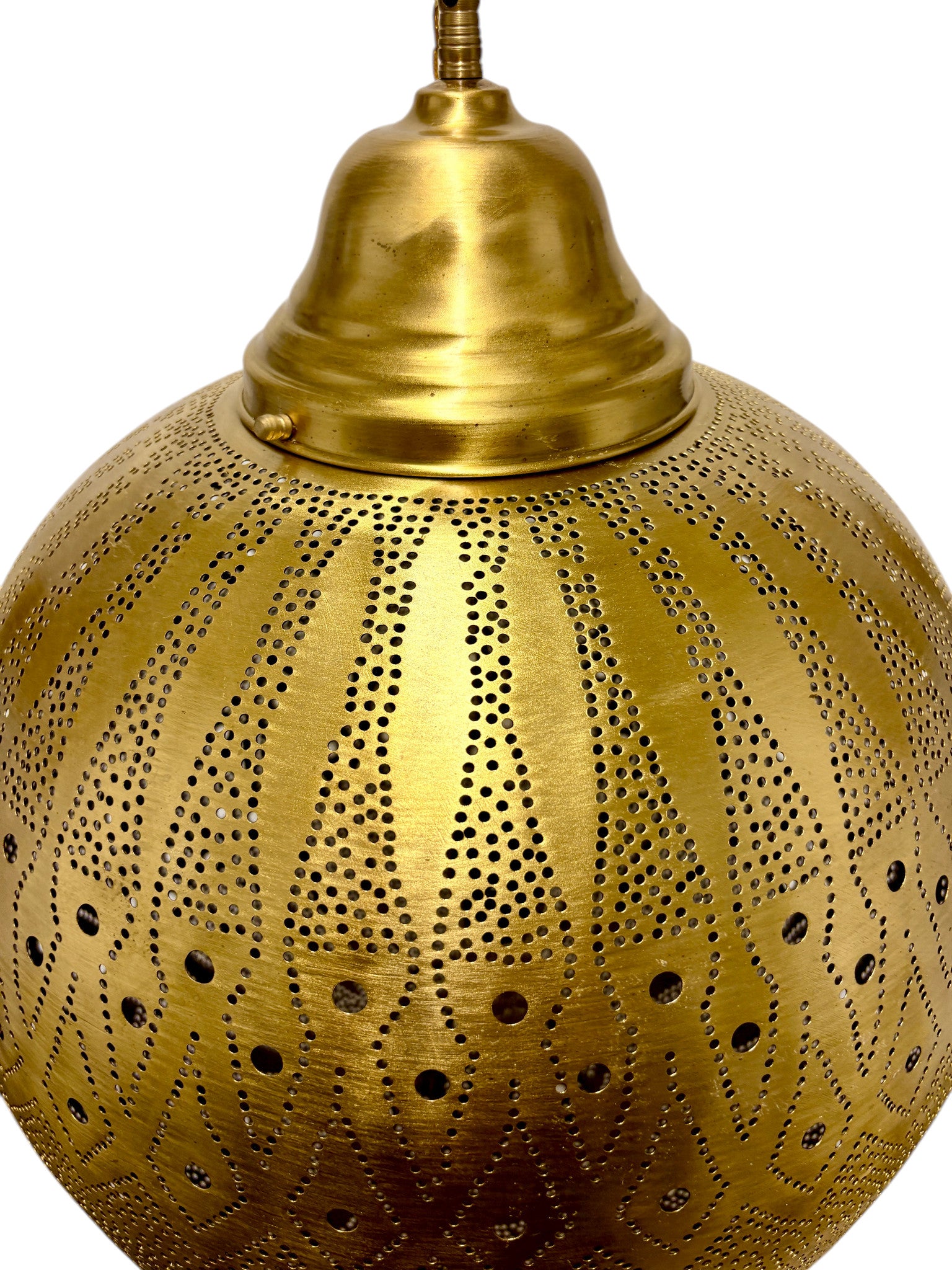Ember Brass Sphere Light Fixture