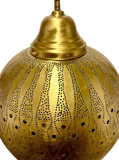 Ember Brass Sphere Light Fixture