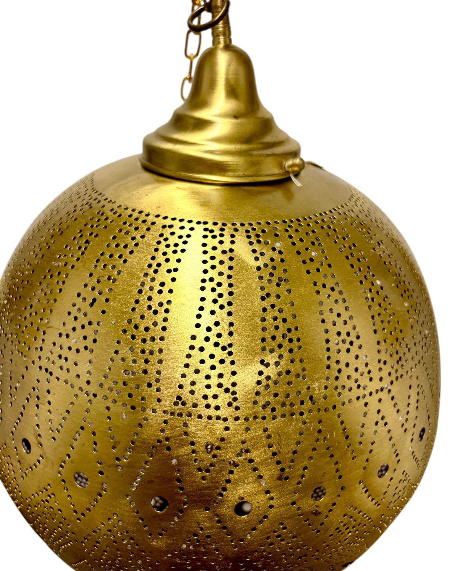 Ember Brass Sphere Light Fixture