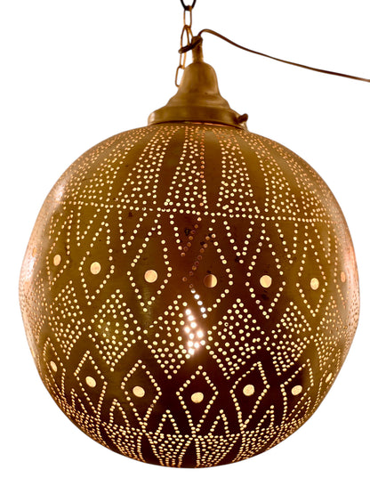 Ember Brass Sphere Light Fixture