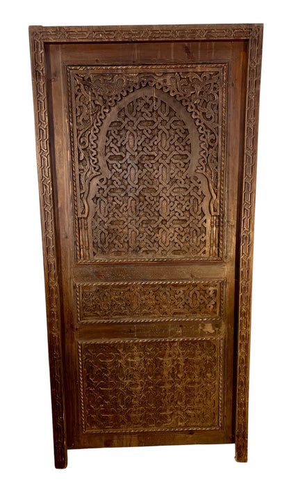 Hand-Carved Moroccan Riad Door