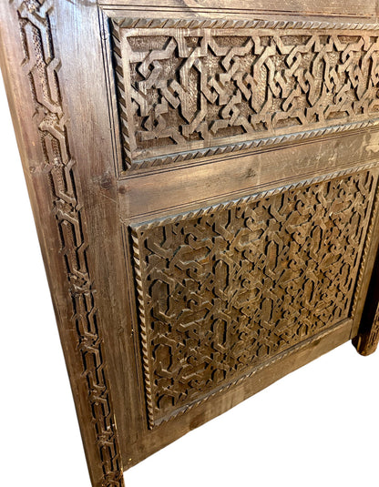 Hand-Carved Moroccan Riad Door