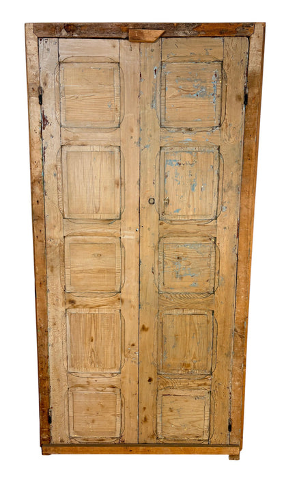 Antique Moroccan Double Doors with Scalloped Valance