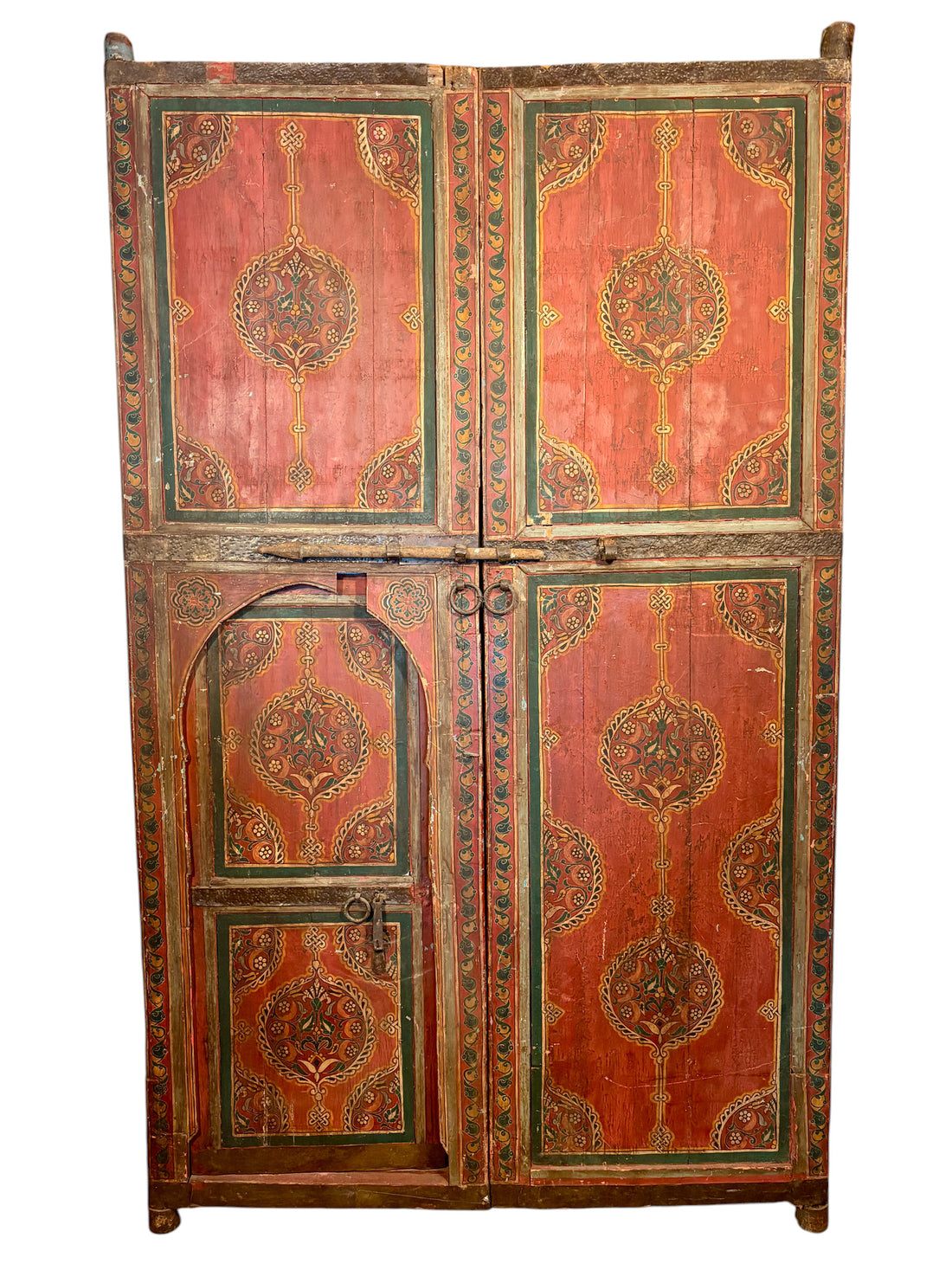 Antique Moroccan Riad Door with Bab al-Khoukha