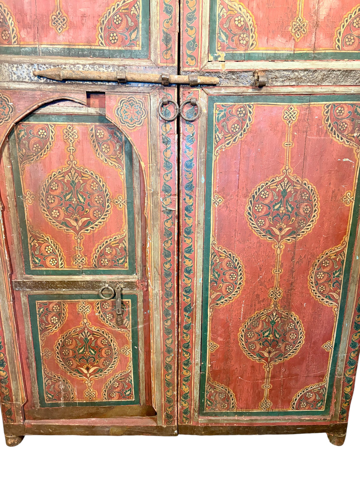 Antique Moroccan Riad Door with Bab al-Khoukha