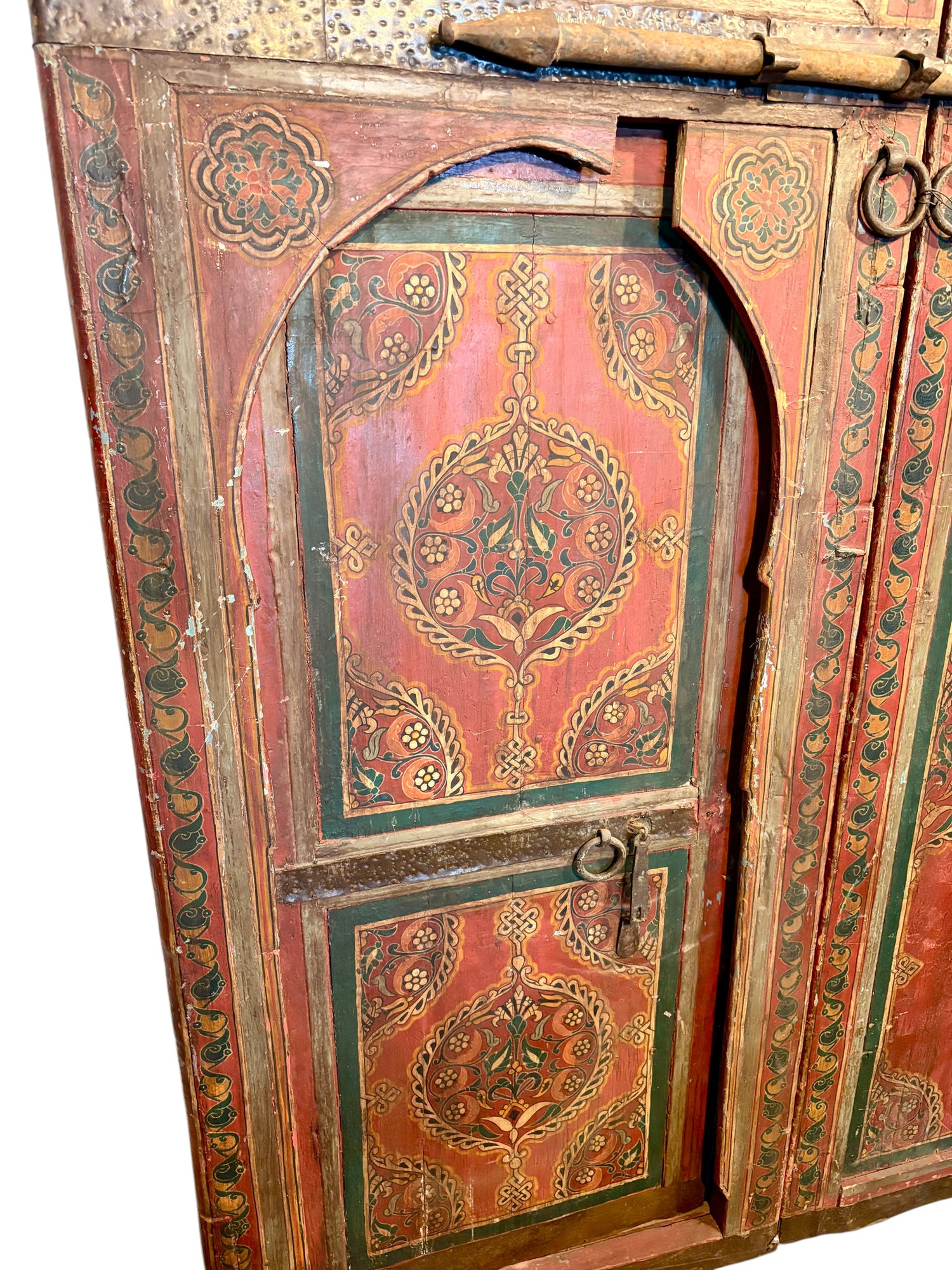 Antique Moroccan Riad Door with Bab al-Khoukha