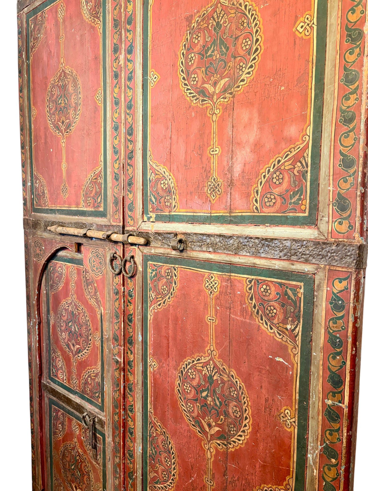 Antique Moroccan Riad Door with Bab al-Khoukha