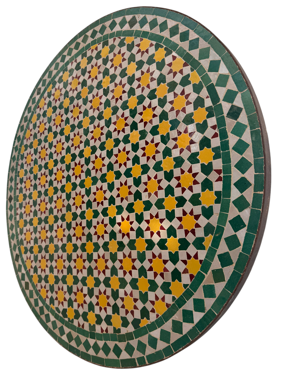 36" Multi Sunflower Zellige Mosaic Table Top