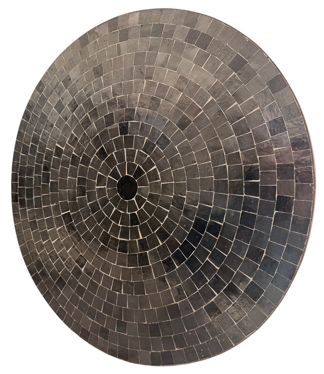 36" Noir Zellige Mosaic Table Top