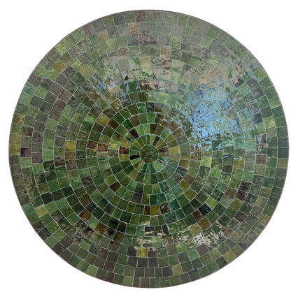 36" Evergreen Zellige Mosaic Table Top