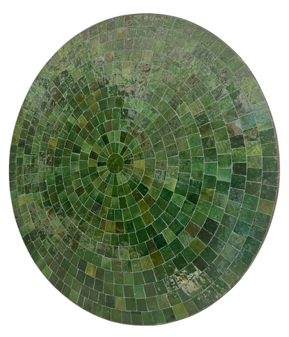 36" Evergreen Zellige Mosaic Table Top