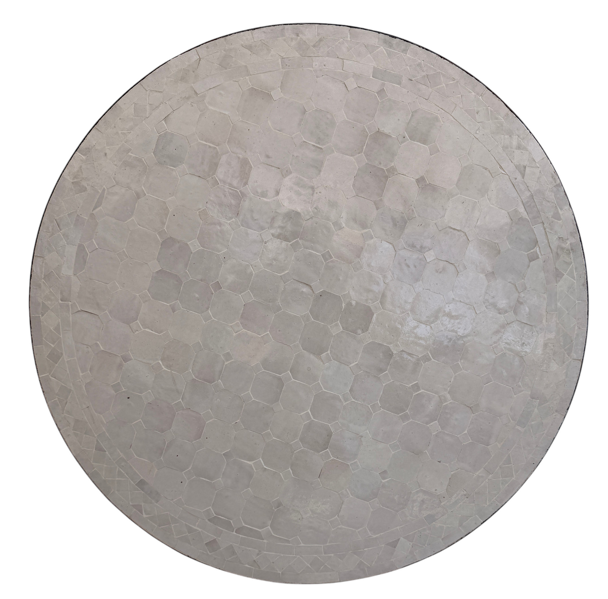 36" Blanca Zellige Mosaic Table Top