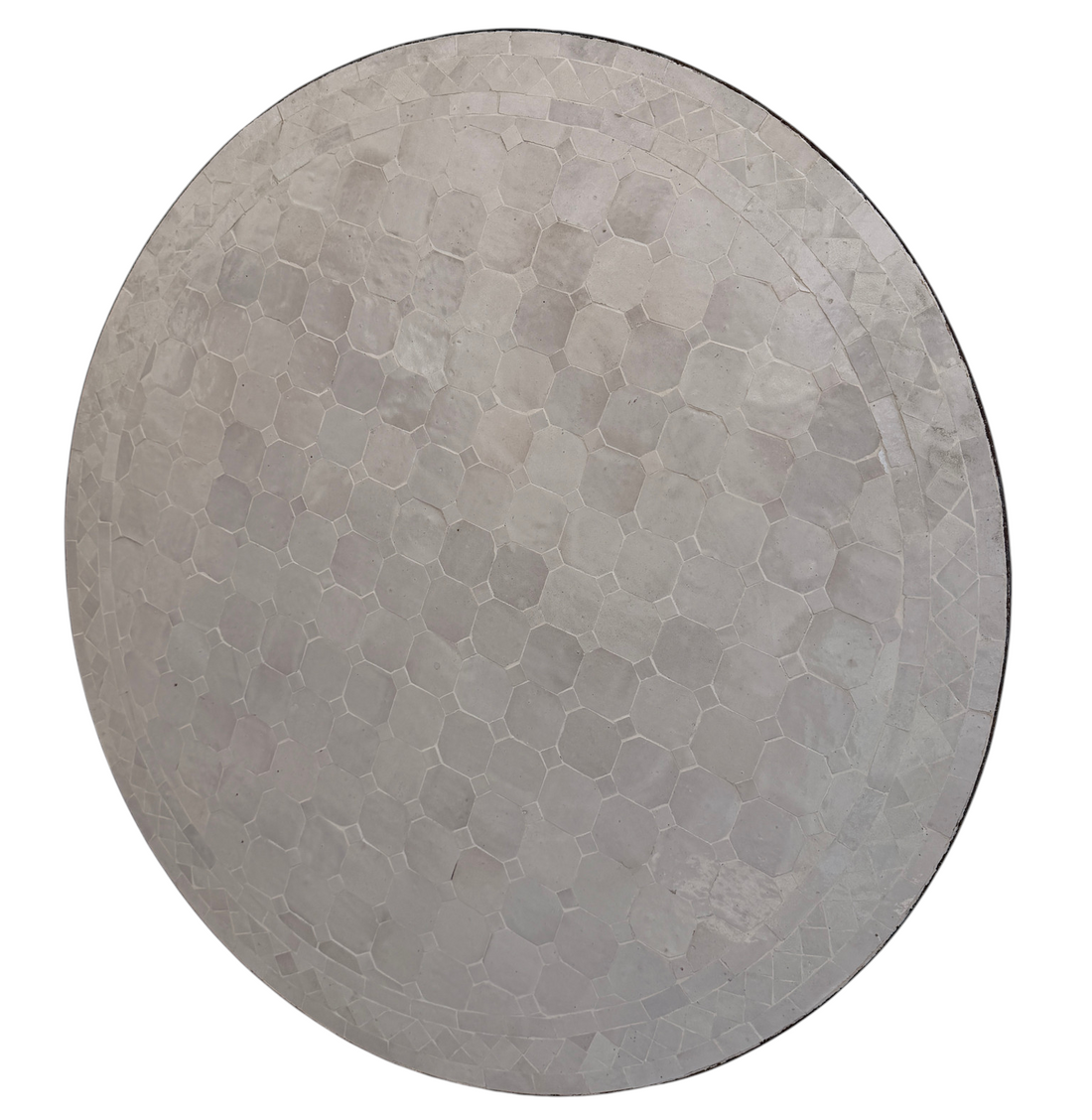36" Blanca Zellige Mosaic Table Top