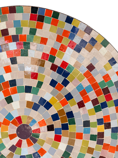 48" Multi Zellige Mosaic Table Top