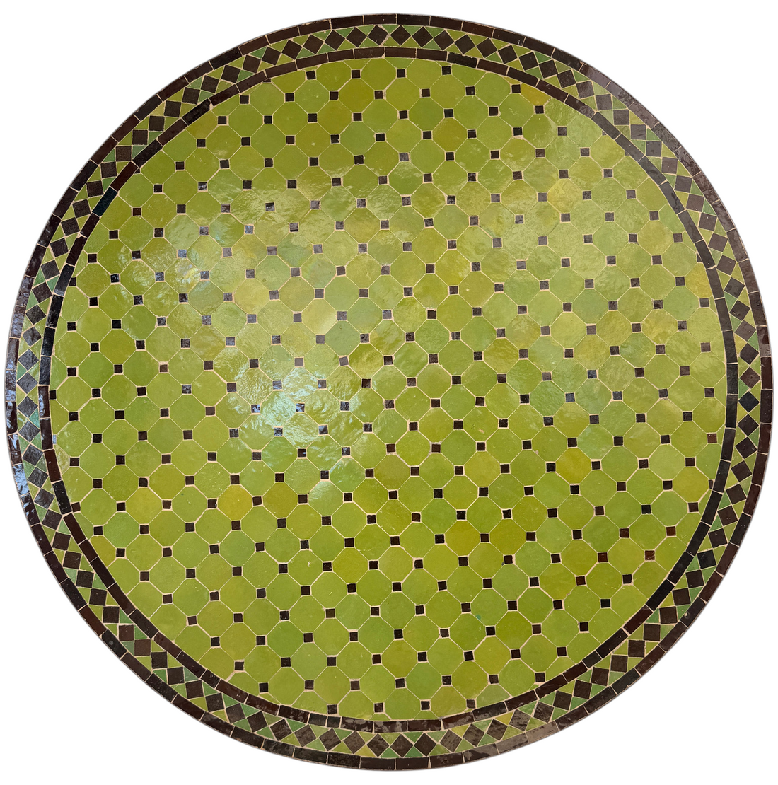 48" Multi Limon Zellige Mosaic Table Top