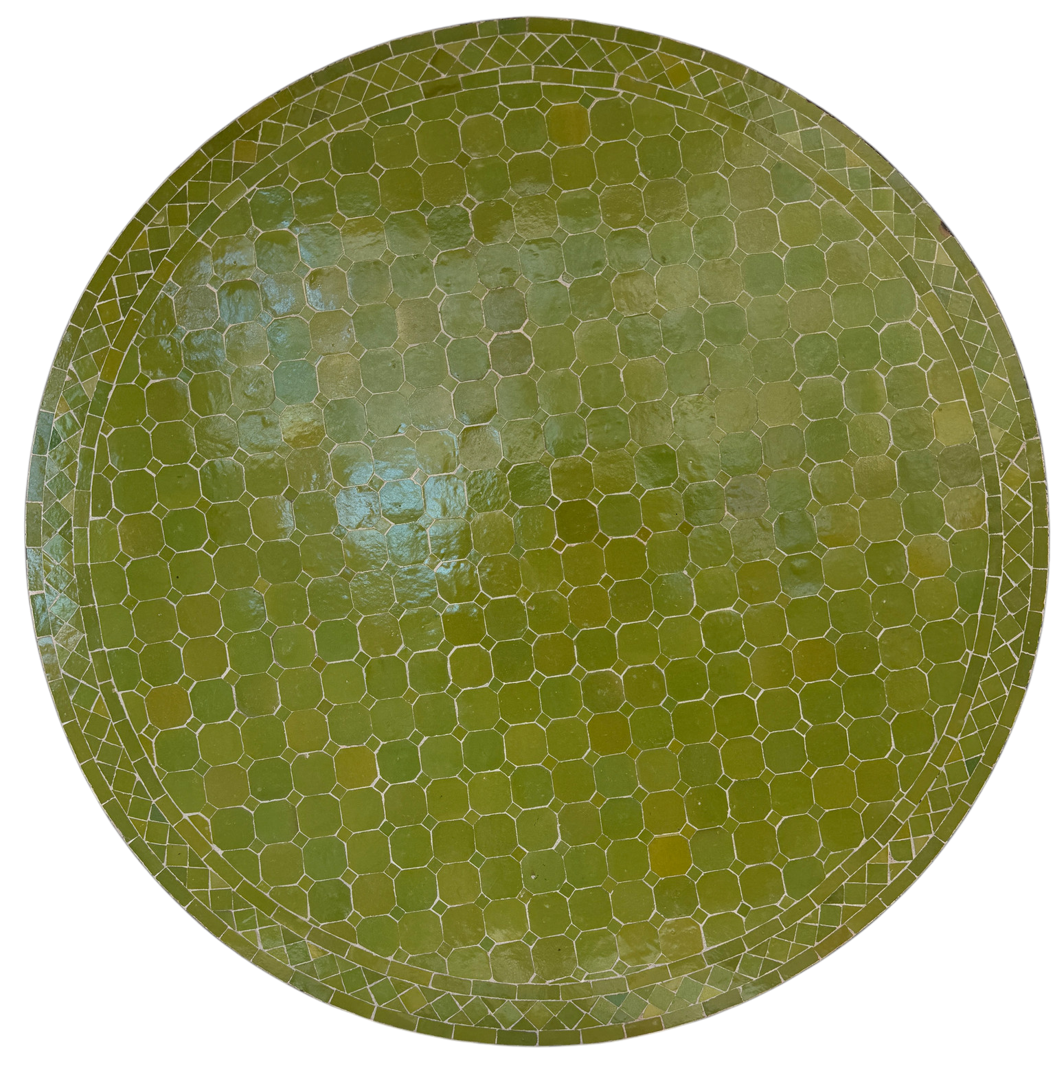 48" Limon Zellige Mosaic Table Top