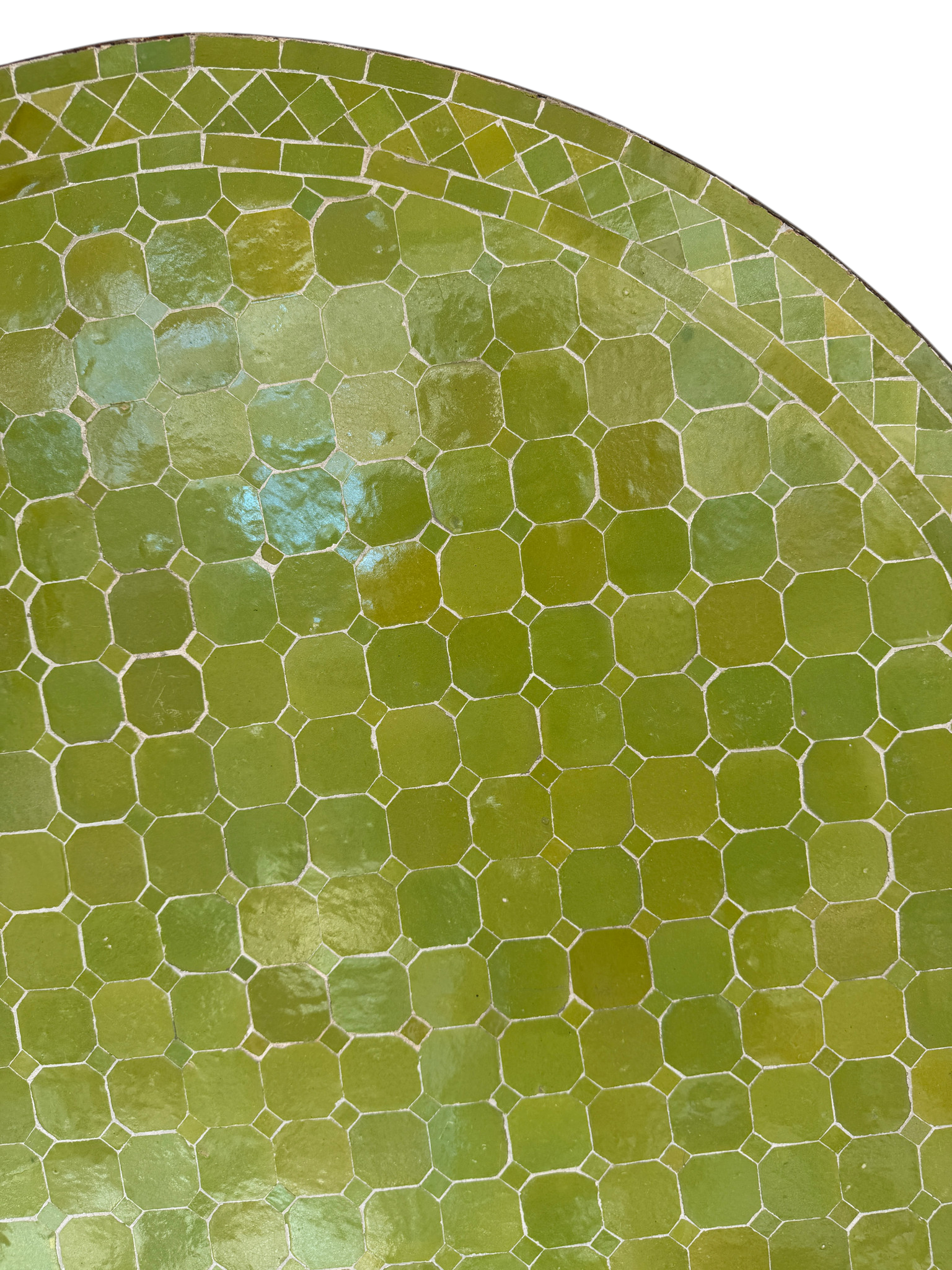 48" Limon Zellige Mosaic Table Top