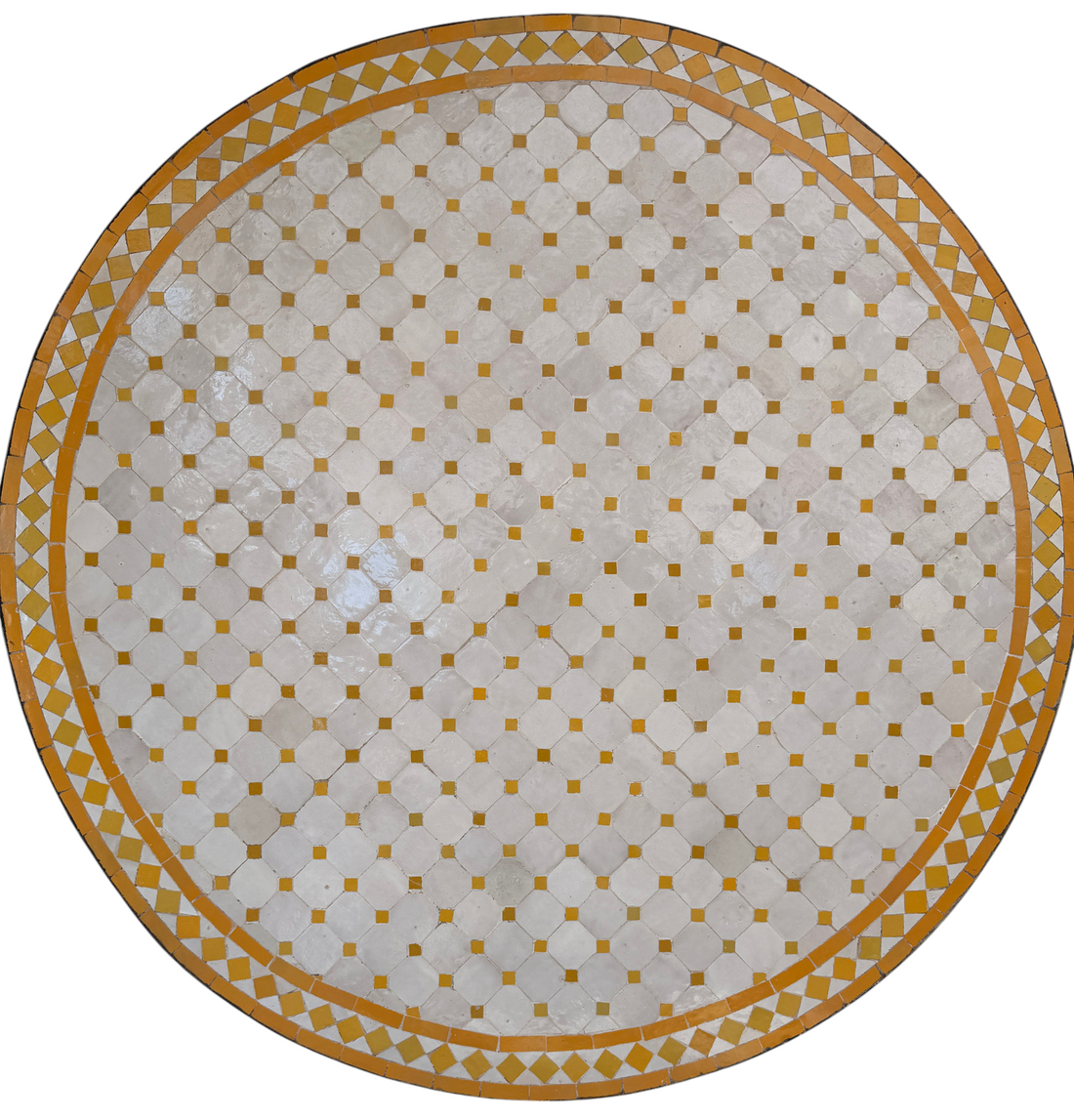 48" Multi Blanca Zellige Mosaic Table Top