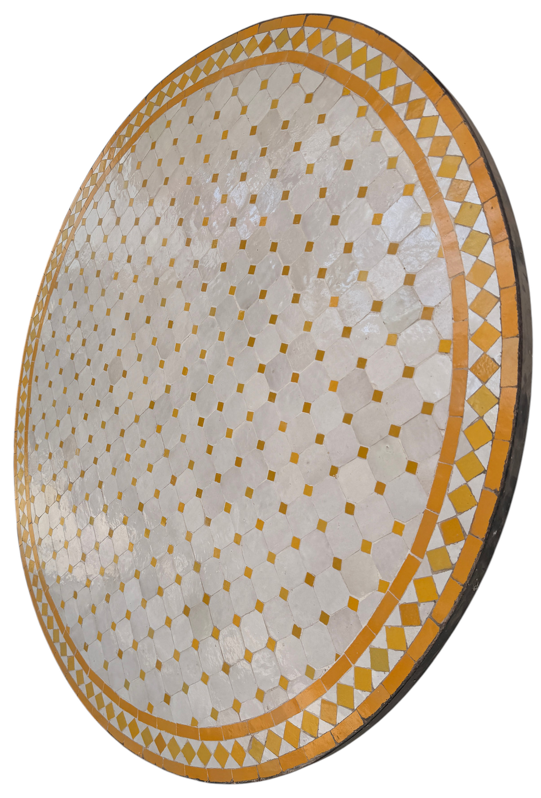 48" Multi Blanca Zellige Mosaic Table Top