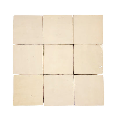 Creme 4x4 Zellige Tile