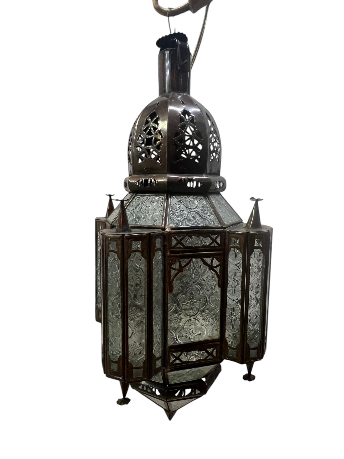 Hanging Lanterns with Multi-Color Glass