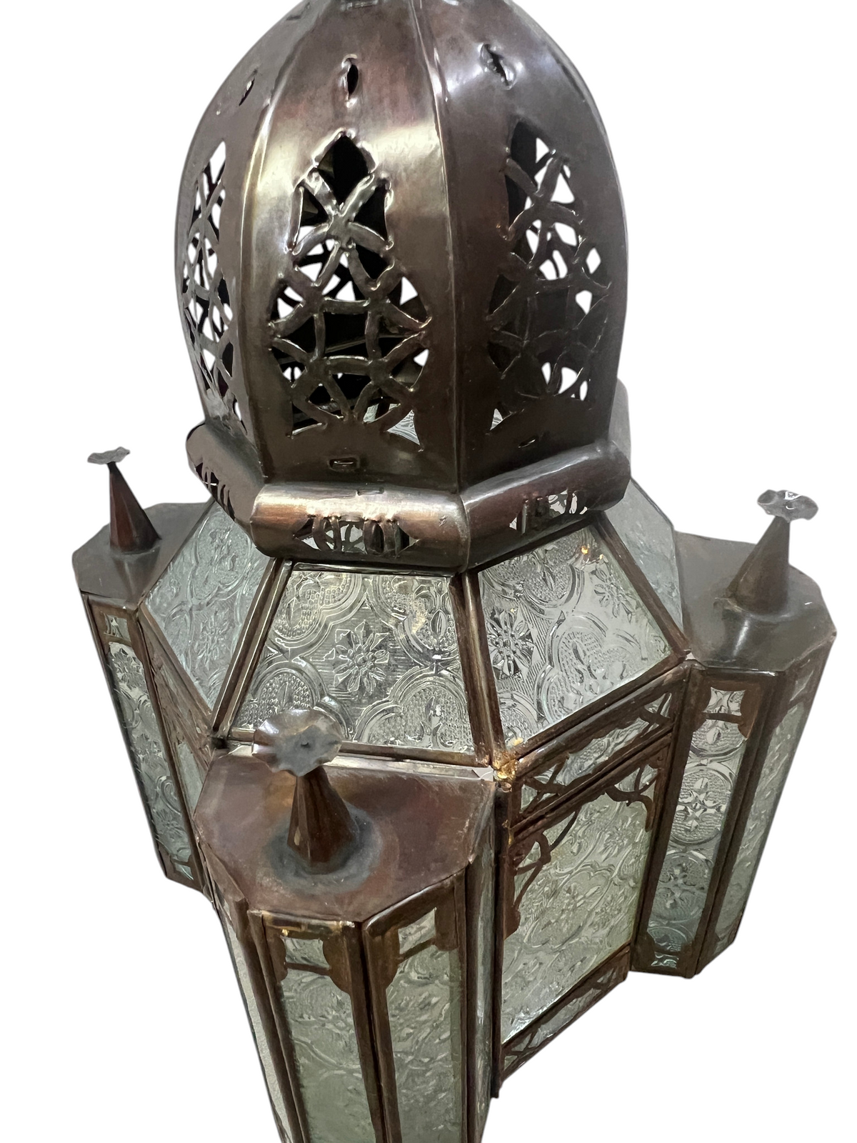 Hanging Lanterns with Multi-Color Glass