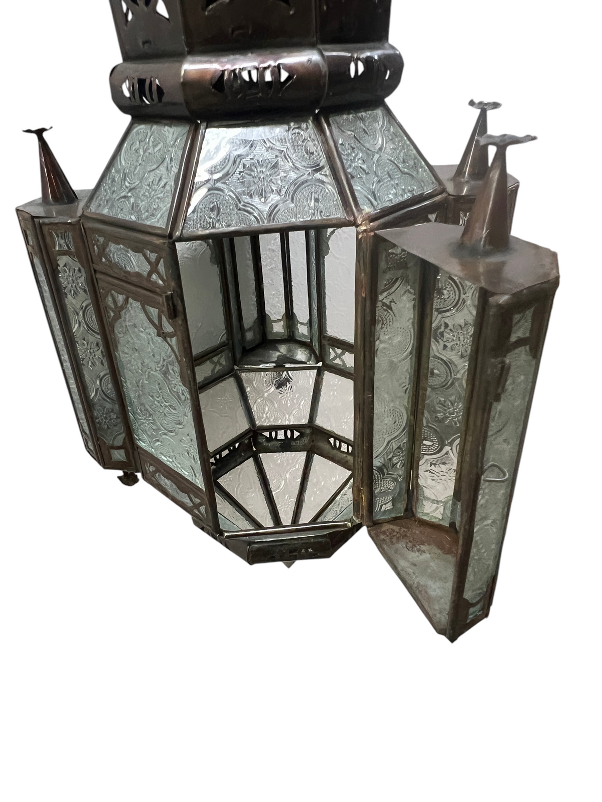 Hanging Lanterns with Multi-Color Glass