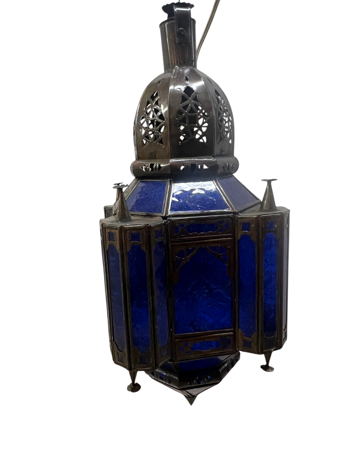 Hanging Lanterns with Multi-Color Glass