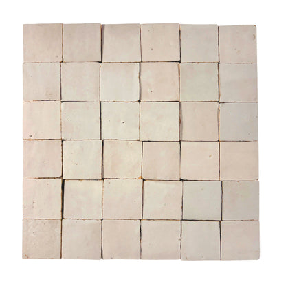 Ecru 2x2 Zellige Mosaic Tile