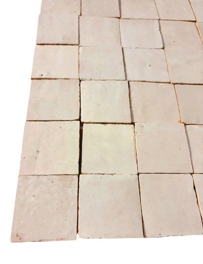 Ecru 2x2 Zellige Mosaic Tile