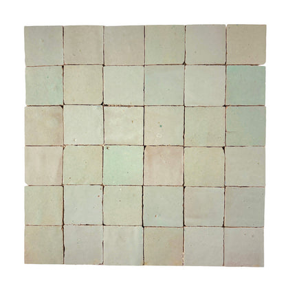 Celeste 2x2 Zellige Mosaic Tile