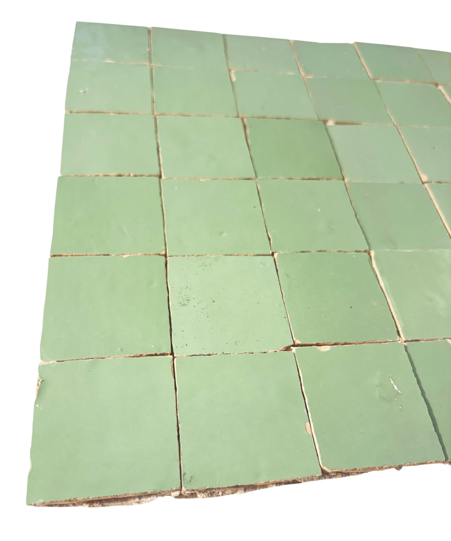 Pistachio 2x2 Zellige Mosaic Tile